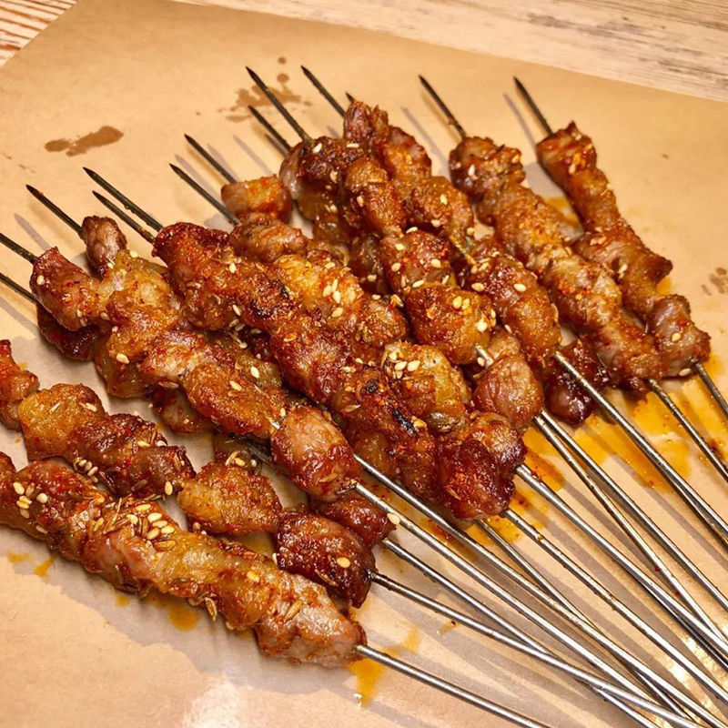 调理牛肉肥油带油牛筋膜生鲜牛肉肥油商用烧烤烤串专用食材批发  君闵