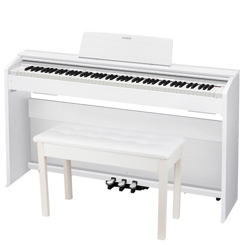 卡西欧PX-870WE电钢琴-高保真逼真声音智能互动琴-京东价格走势