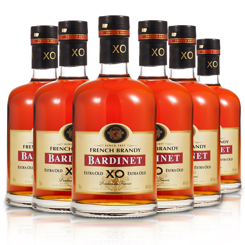 必得利bardinet洋酒法国原装进口白兰地xo700ml66支组合整箱装dmdharw