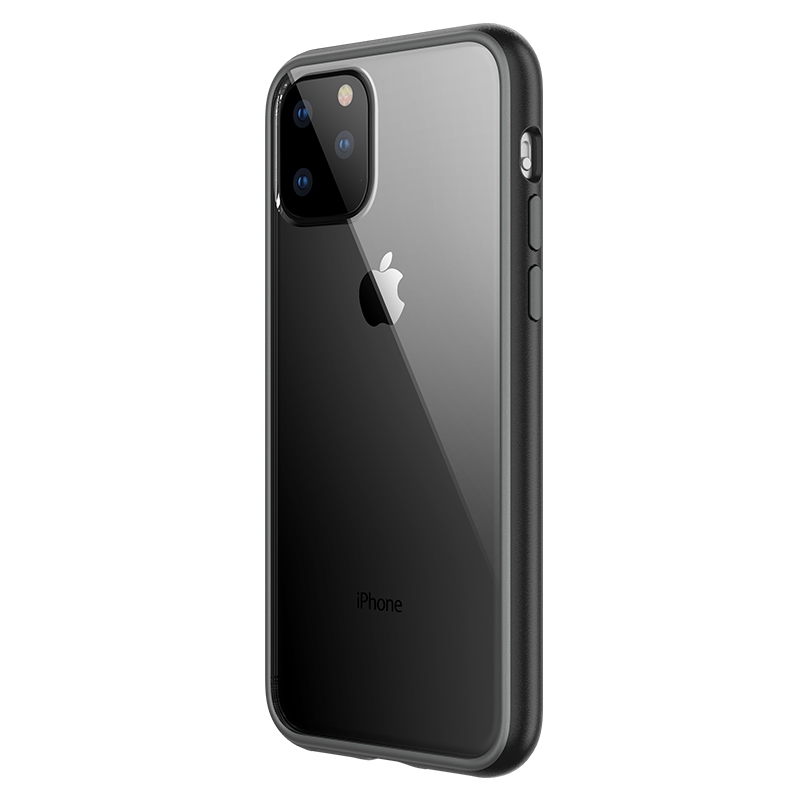 YOUMAKER 苹果11Pro Max手机壳iPhone11Pro Max透明全包防摔保护套男女 【红黑】 iPhone11ProMax-6.5英寸