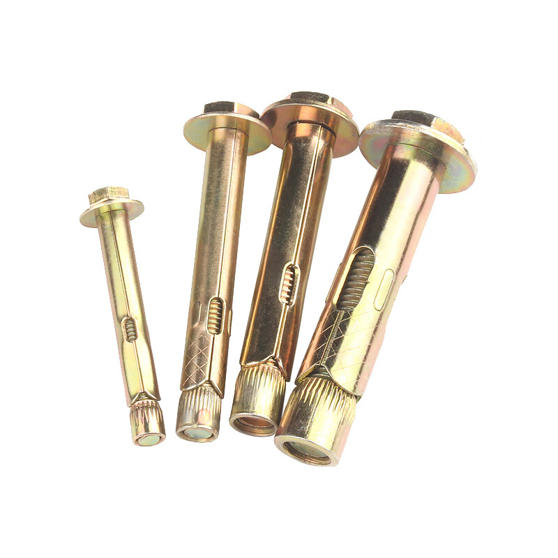 俱威 外六角内膨胀螺丝 彩锌内置式顶爆膨胀螺栓螺丝国标 m10*60