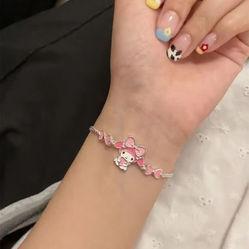 山头林村姐妹手链一对儿童三丽鸥美乐蒂玉桂狗情侣闺蜜ins设计甜美