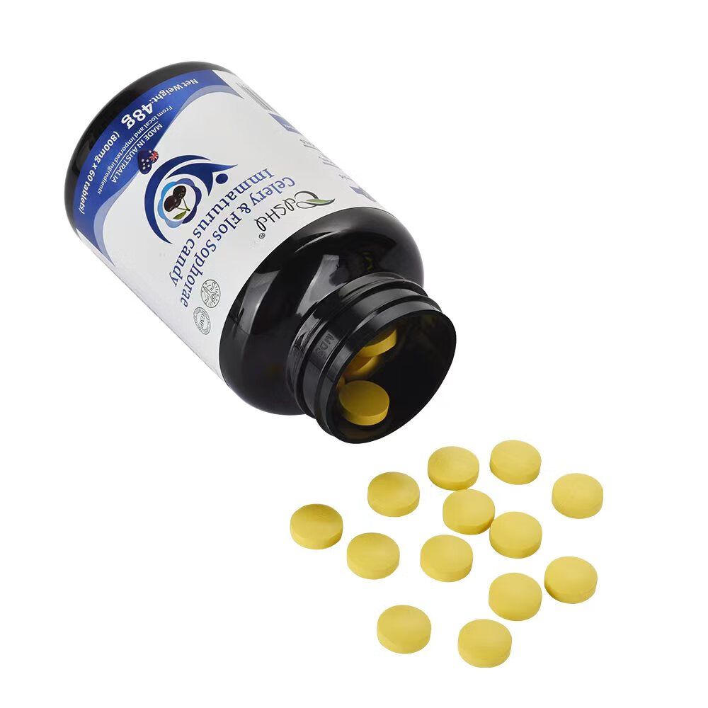 奈力士进口樱桃西芹槐米酸值尿酸高降可搭鹅肌肽氨糖痛风疼痛肿 【超值巨惠装】 60粒*7瓶 5瓶实发7瓶