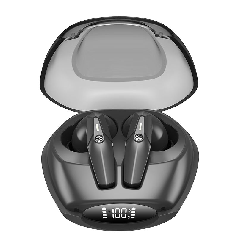 爱国者（aigo）TWS真无线蓝牙耳机 音乐游戏运动耳机 蓝牙5.3 适用苹果华为小米OPPO手机 TJ130 黑色