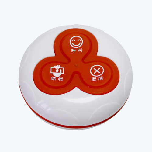 全防水三键可钉可粘无线呼叫器餐厅呼叫器棋牌室呼叫器yk500-3n 三键