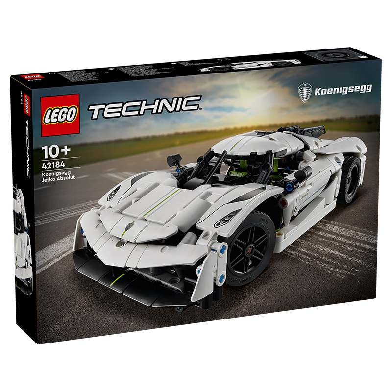乐高（LEGO）积木机械组42184 柯尼塞格白色超跑男孩儿童玩具生日礼物新年装饰