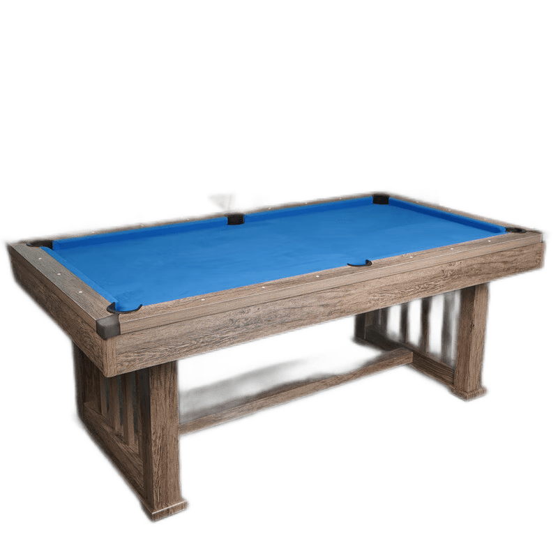 成人儿童美式黑8小型台球桌家用餐桌乒乓球桌会议桌 7尺蓝色布三合一