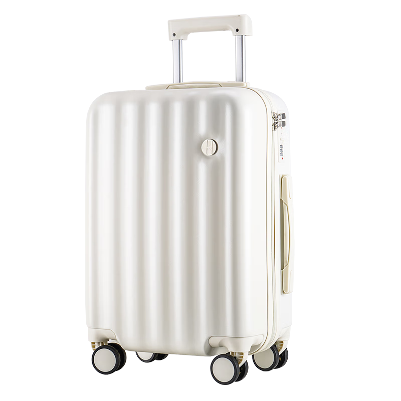 ELLE法国行李箱20英寸白色时尚女士拉杆箱小清新高颜值轻便旅行箱