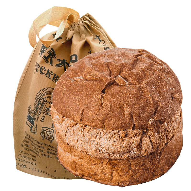 罗夫斯基哈尔滨大列巴黑麦全麦杂粮面包无加蔗糖无加油代餐低脂 【700g】低脂-黑麦-无加蔗糖
