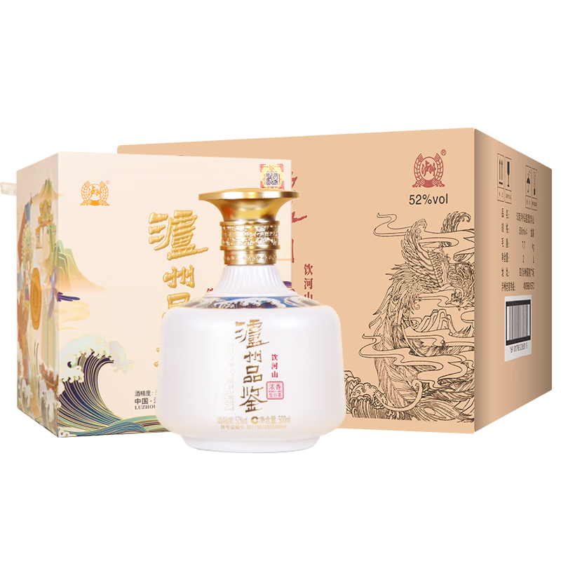 ���ڲ����������Ͻ� Ʒ������ɽ Ũ���Ͱ׾� 52�� 500ml*4ƿ ����װ ��������׾�