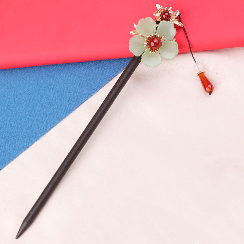 江南初见古风木质发簪简约日常汉服旗袍原创簪子盘发头饰步摇 发簪