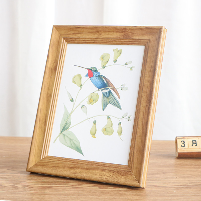 柯凡印象简约欧美式相框摆台创意相架567810 a4寸像框 仿实木复古照片