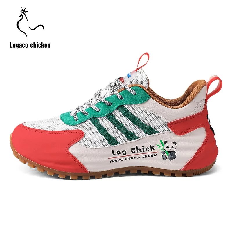 蔷樱光环优选legaco chicken透气熊猫鞋jk010(tg)3 米红 36(标准运动