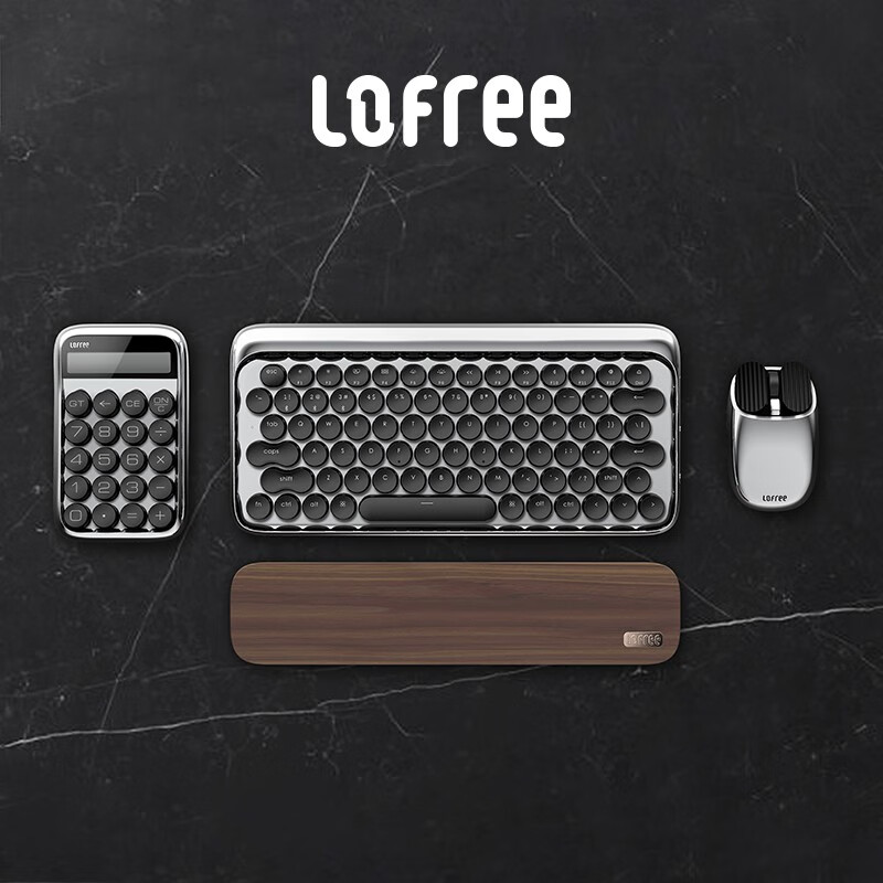洛斐（LOFREE）机械键盘键鼠套装骑士礼盒套装办公桌面五件套mac笔记本办公蓝牙键鼠套装