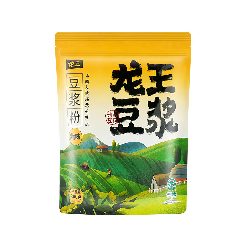 龙王豆浆粉早餐营养豆浆300g甜味2系列（赠品）不单独售卖