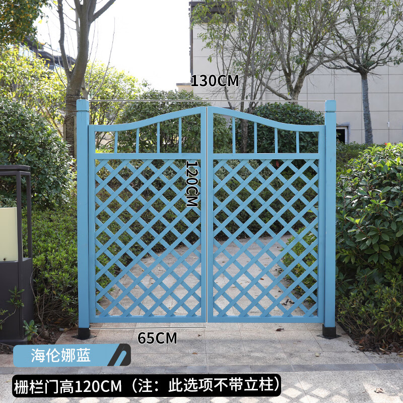 刘不丁防腐木花园栅栏门别墅庭院篱笆门护栏菜园木门围栏小门网格入户
