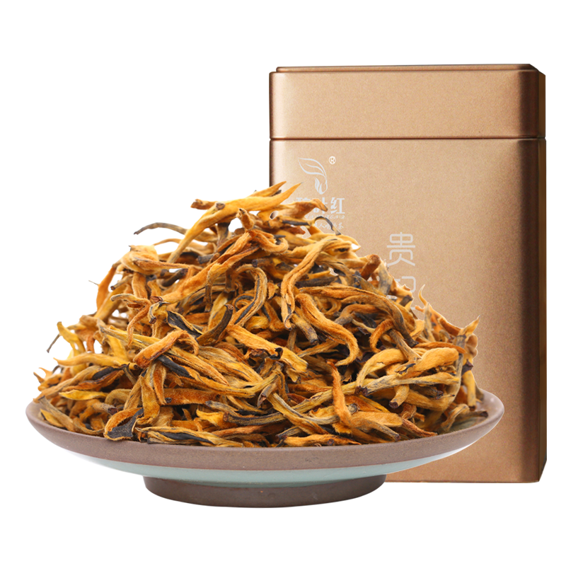 醇葉紅 滇紅茶特級 蜜韻黃金芽 云南鳳慶早春濃香型紅茶 大金芽禮盒茶葉