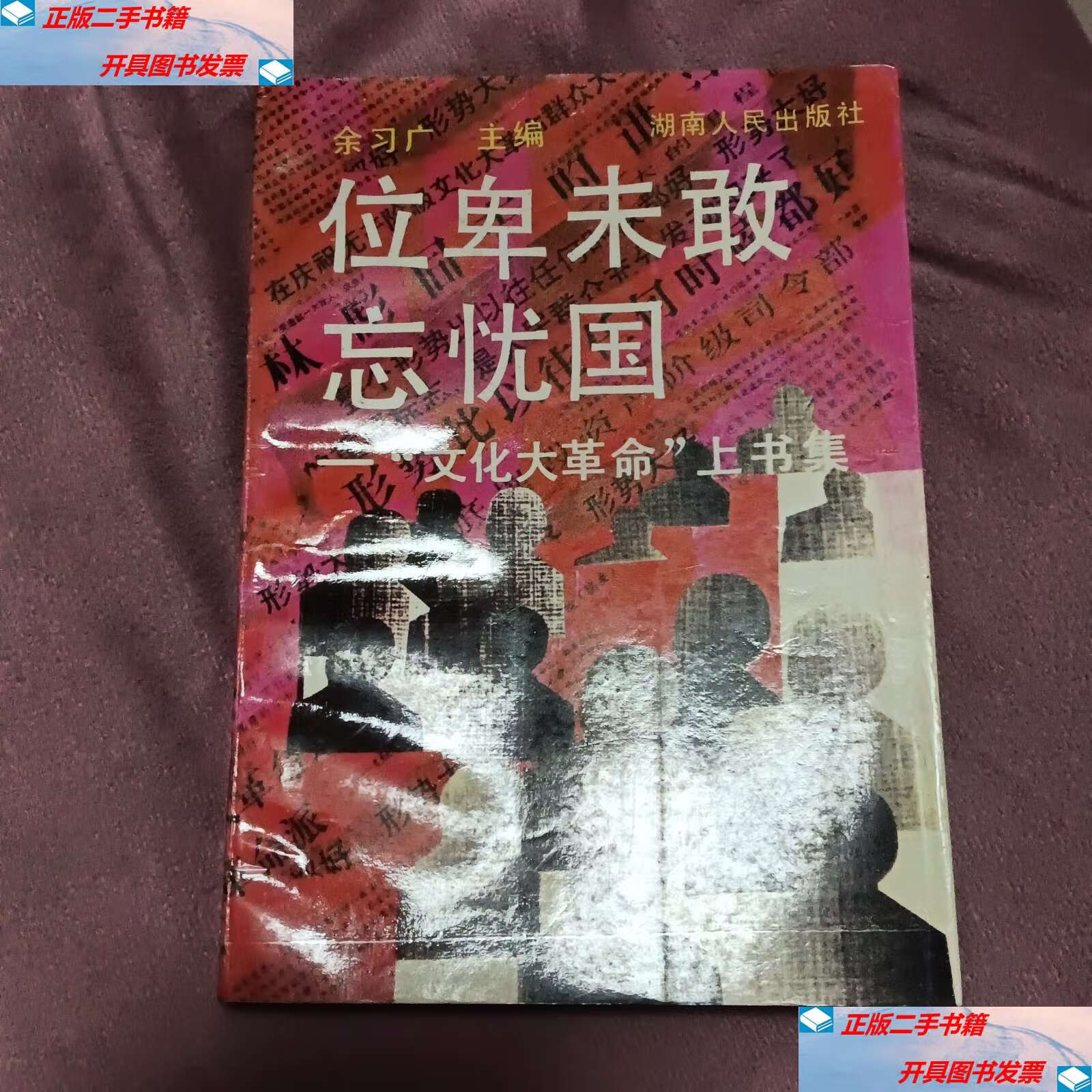【二手9成新】位卑未敢忘忧国 /佘习广 湖南人民