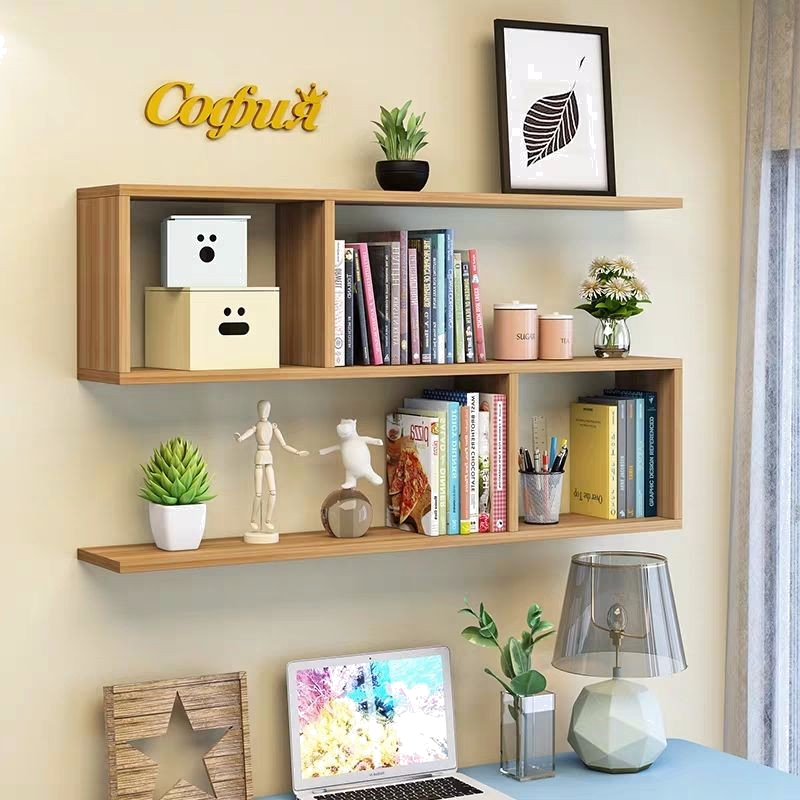唯艺雅 创意墙上置物架墙面搁架隔板书架书柜壁挂背景墙装饰架免打孔