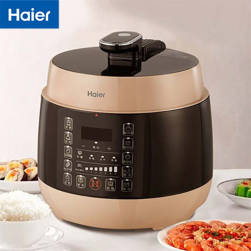 海尔(haier)电压力锅 家用智能 6l大容量多功能一锅双胆 海尔电压力锅