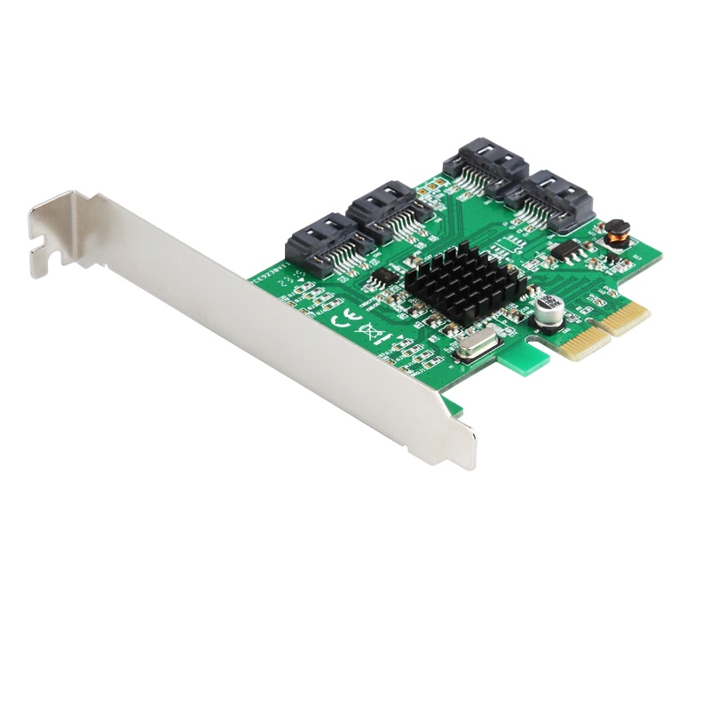 EB-LINK PCI-E轉(zhuǎn)SATA3.0擴(kuò)展卡2/4口RAID磁盤(pán)陣列卡SSD固態(tài)硬盤(pán)可做系統(tǒng)盤(pán) PCIE X4插槽（4口）支持RAID0/1/10