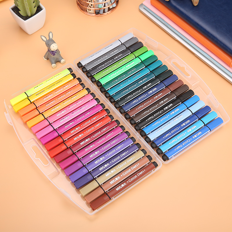 晨光(m&g)文具36色三角杆水彩笔 儿童可水洗涂鸦画笔 小熊哈里系列