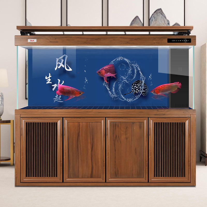 龙殿系列专业级龙鱼缸 公司定制超白玻璃底过滤自循环生态