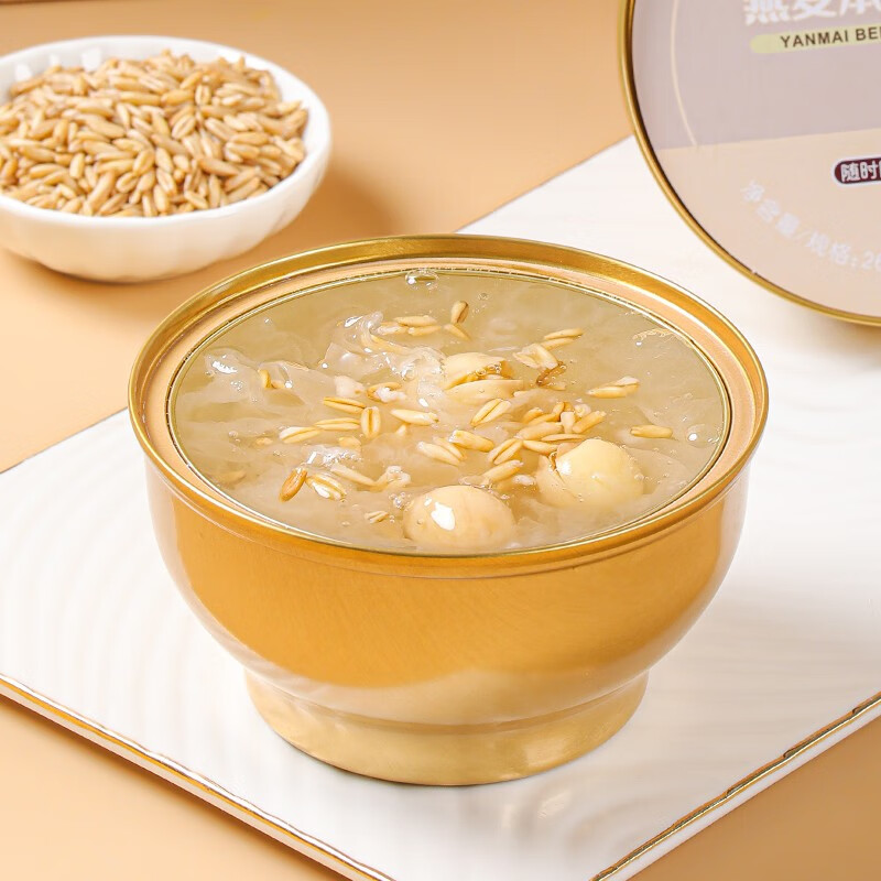 颜如耳即食鲜炖银耳羹 燕麦莲子口味速食轻食代餐 银耳莲子羹 白木耳 燕麦莲子口味 260g*6碗/箱