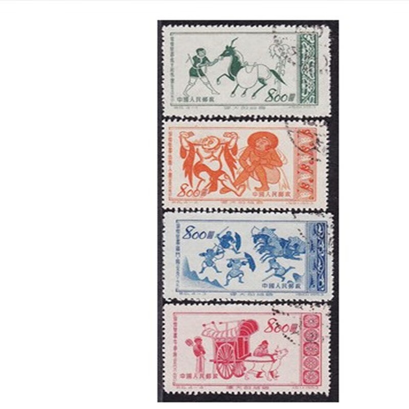 特6伟大祖国三组敦煌壁画盖销全套邮票