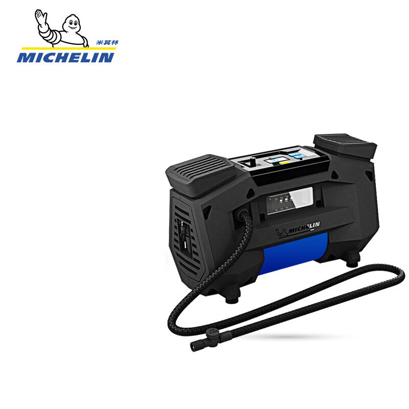 米其林车载充气泵预设胎压电动打气筒大功率双缸汽车轮胎打气泵