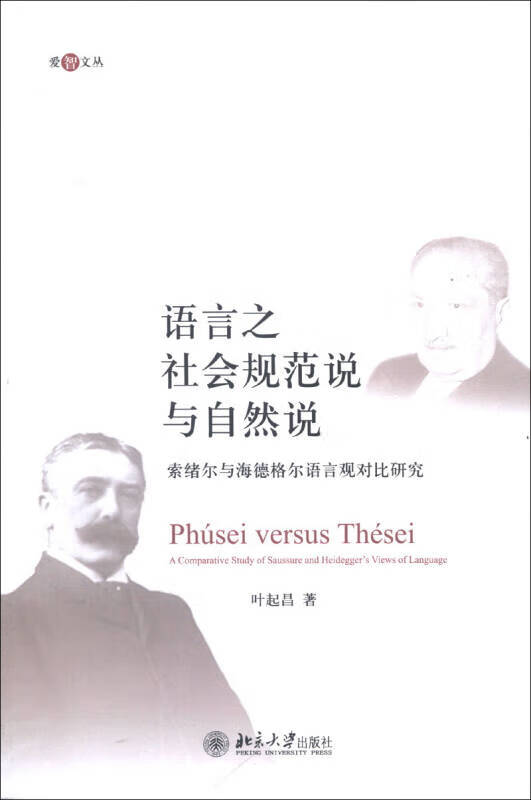 爱智文丛 语言之社会规范说与自然说 索绪尔与海德格尔语言观对比研究【正版特惠】
