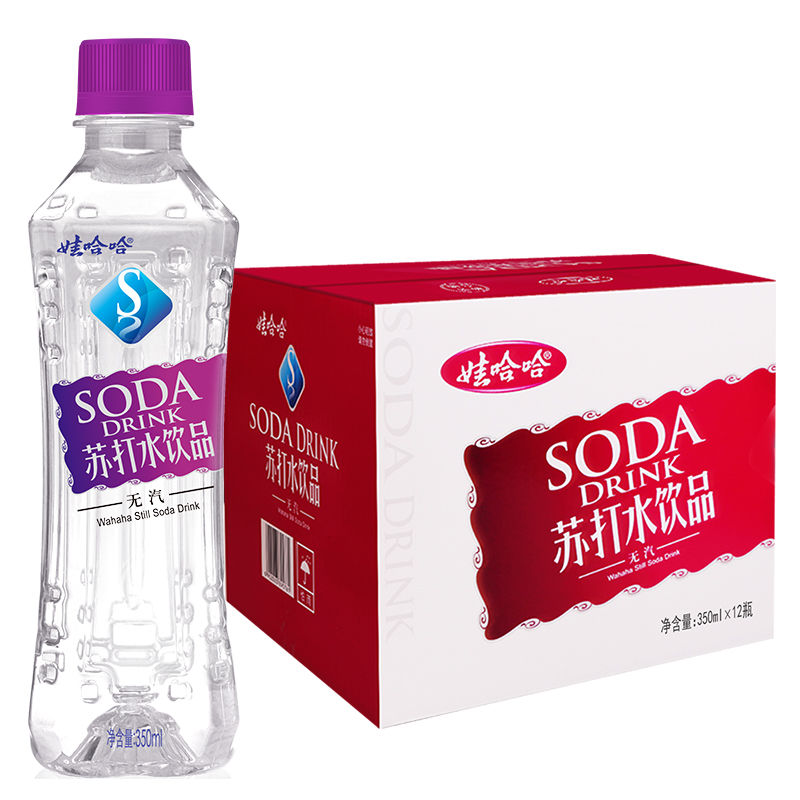 娃哈哈 无汽苏打水饮料 350ml*12瓶/箱（甜味）