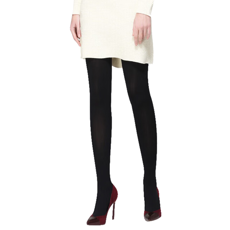 厚木春秋兩雙裝110D天鵝絨連褲襪天鵝絨絲襪女H1102P 黑色 2雙 L -LL身高155-170）