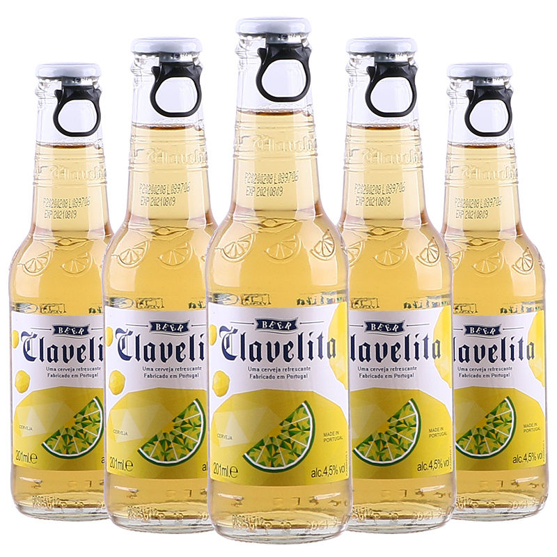 进口科腾(clavelita)啤酒201ml*24瓶装西班牙拉格黄啤酒整箱 科滕(201