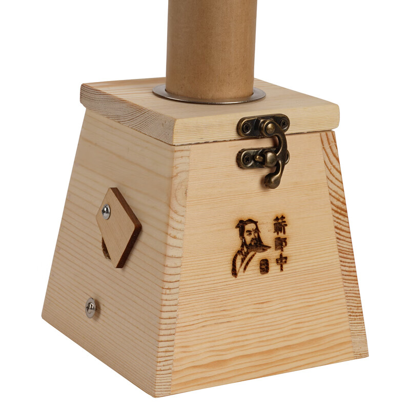 4cm雷火灸艾条艾灸盒木质随身灸家用温灸大木制仪器 雷火灸单孔木灸盒