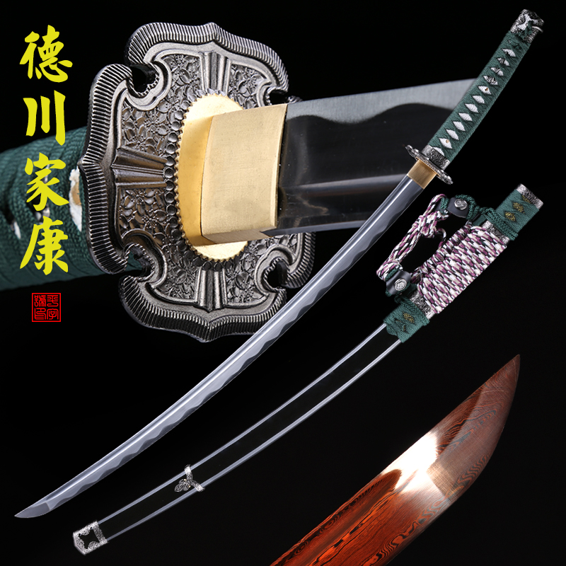 手工一体长刀村正妖刀陌刀宝剑大刀剑刀古剑索隆三刀未开锋 折叠钢