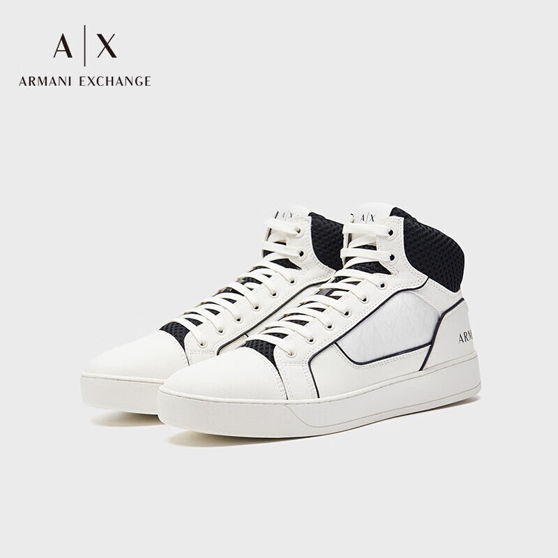 阿玛尼armani exchange【礼物】ax男士经典高帮休闲鞋