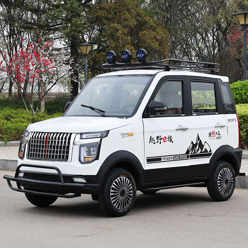 凱巴赫2024新款猛禽紅旗四輪電動車家用新能源汽車全封閉女士小型代步車接送油電兩用電瓶車老頭樂空調(diào) 一年保費