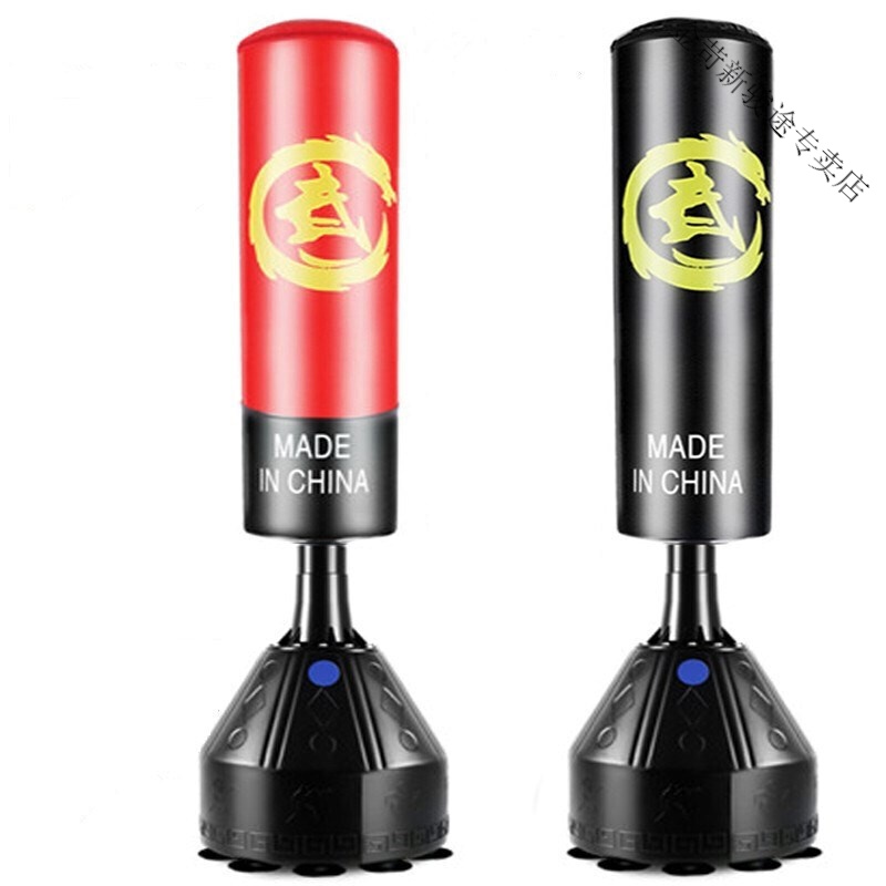 人形沙袋立式不倒翁拳击减压宣泄人发泄心理咨询室散打沙包靶子 红色