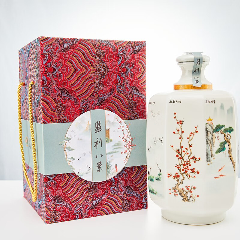 监粮酒白酒粮食酒纯粮酒原酒小曲清香监利八景2500ml 八景 52度