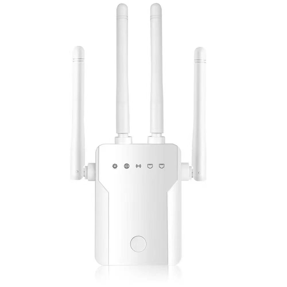 米家军WiFi 增强器WIFI信号放大器WiFi无线路由器穿墙中继器 升级增强版（4天线）