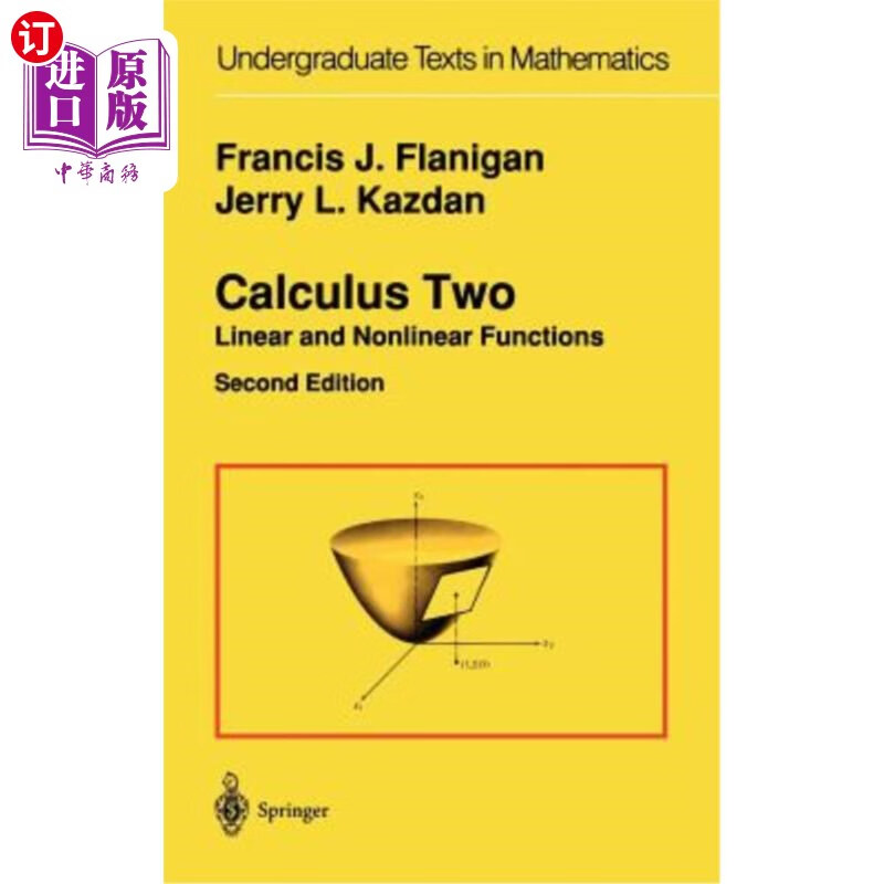 海外直订calculus two: linear and nonlinear functions 微积分二