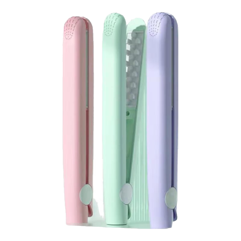 直发夹板卷直两用直板夹刘海夹板男女通用小夹板迷你卷发棒 香芋紫-直发夹板《赠收纳盒》