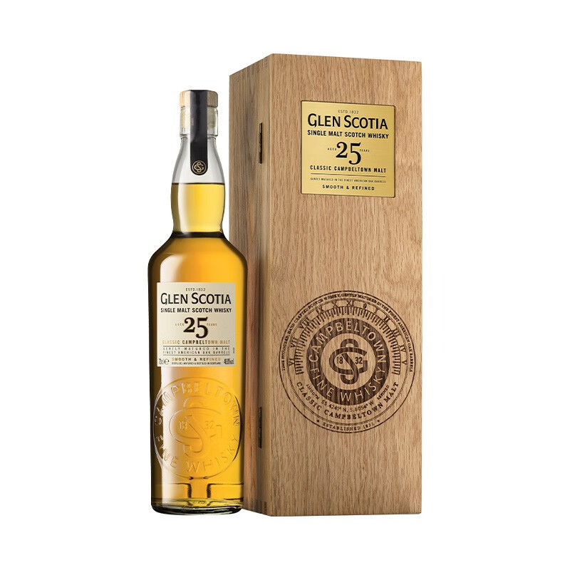 格兰帝（GLEN SCOTIA）单一麦芽威士忌苏格兰原装进口洋酒700ml 格兰帝25年700ml
