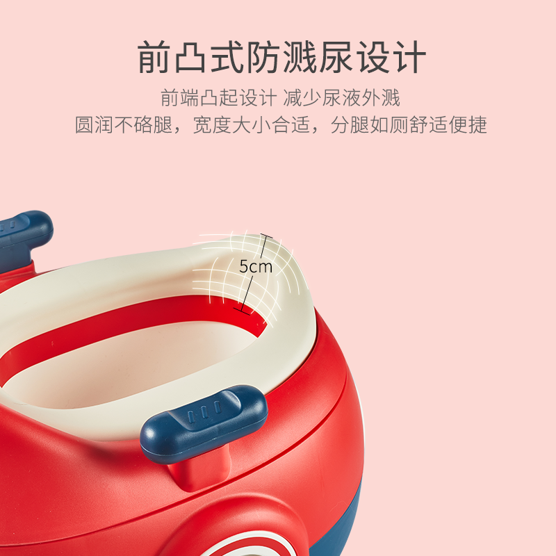 日康（rikang）儿童马桶 宝宝座便器婴儿便盆  新升级PP硬垫三合一功能  【红色】多功能PP硬垫款X2004-3 红色 【PP光滑垫】