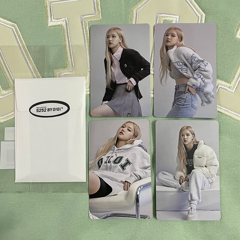 激射小卡rose朴彩英blackpink周边rose签名限量收藏卡片 朴彩英小卡