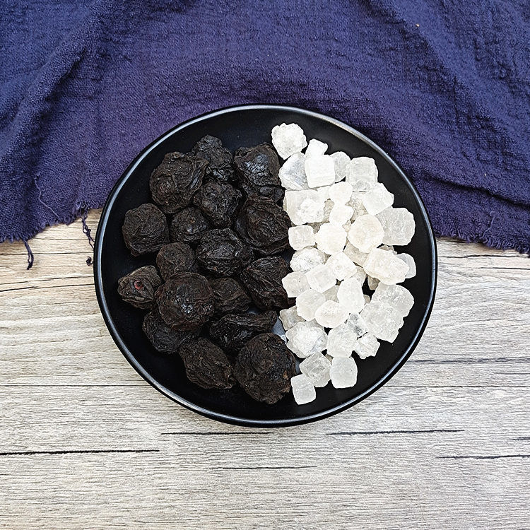 汗谯堂大青盐制乌梅500乌梅干中药材散装药用口含漱青盐无碘青海茶卡