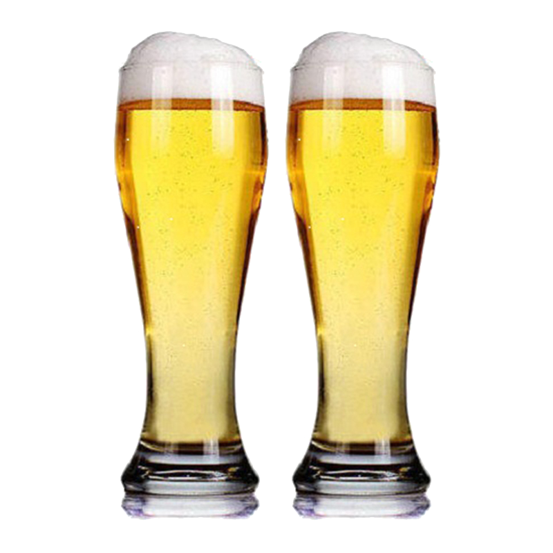 帕莎帕琦 欧洲进口威森啤酒杯玻璃饮料杯520ML两只装42126