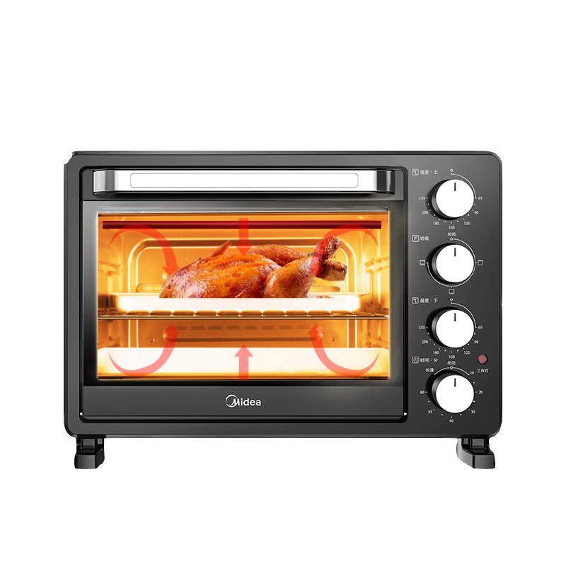 美的烤箱家用烘焙迷你小型电烤箱多功能台式蛋糕烤箱25L/升 PT2500烤箱25L
