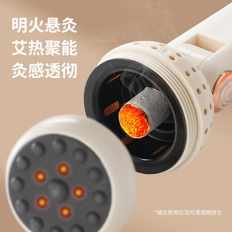 艾灸仪刮痧仪多功能砭石艾灸棒艾灸盒随身灸家用智能温灸熏蒸仪器 艾灸刮痧仪+28个艾柱+1瓶精油